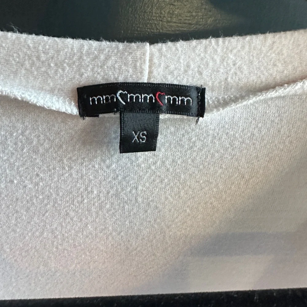 White Button-Down Ruffle Sleeve Top - Picture 3 of 3